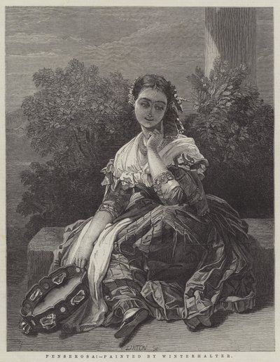 考える！ 作： Franz Xaver Winterhalter